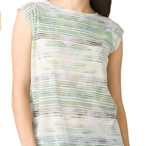 prAna Myrtle Top Green Mirage Sz Large
